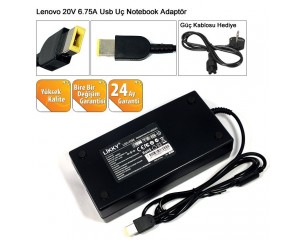 Notebook Adaptor 20v 6.75A 65w Usb Uc